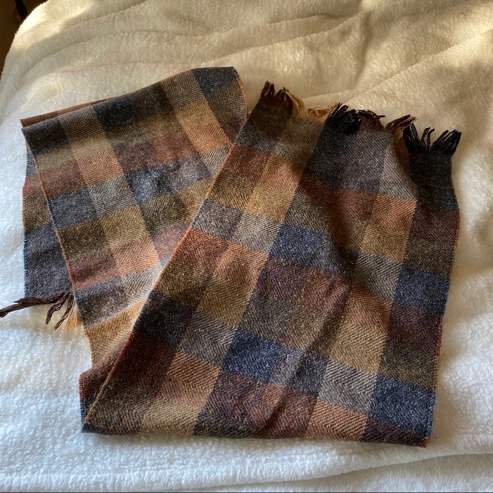 Vintage French wool scarf